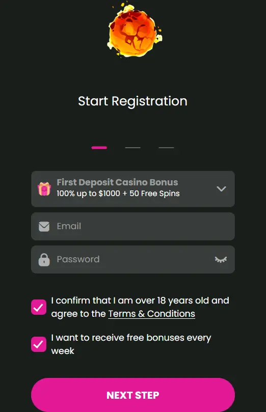 Signup form